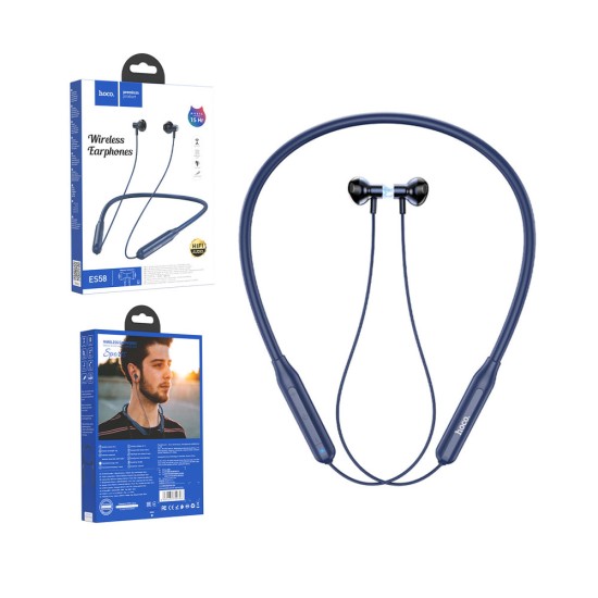 HOCO WIRELESS EARPHONES ES58 SOUND TIDE WITH MIC 200MAH BLUE